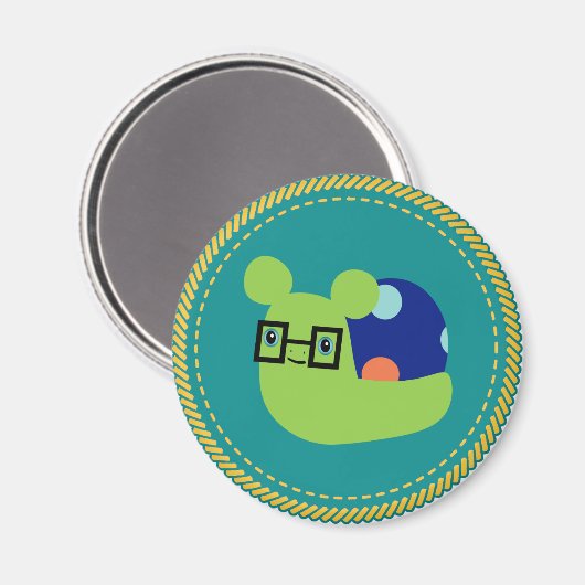 IGGPPCamp Snail Mascot Magnet (Vorderseite/Rückseite)