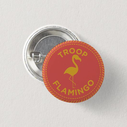 IGGPPCamp Troop Flamingo Button (Vorne & Hinten)