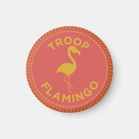 IGGPPCamp Troop Flamingo Magnet (Vorne)
