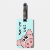 Iggy der Schwein-Taschen-Umbau Gepäckanhänger (Rückseite vertikal)