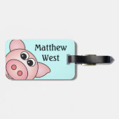 Iggy der Schwein-Taschen-Umbau Gepäckanhänger (Rückseite horizontal)