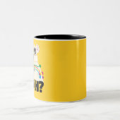 Iggy-is-it-too-Much-Black-Text Zweifarbige Tasse (Mittel)