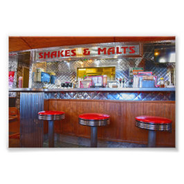 Iggy's Diner Interior, Carthage, Missouri Fotodruck