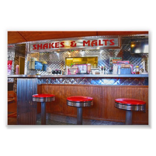 Iggy's Diner Interior, Carthage, Missouri Fotodruck (Vorne)