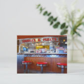 Iggy's Diner Interior, Carthage, Missouri Postkarte (Stehend Vorderseite)