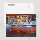 Iggy's Diner Interior, Carthage, Missouri Postkarte (Vorne/Hinten)