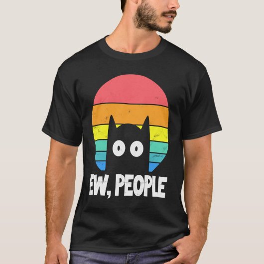 Igitt Leute Katze Katze T-Shirt (Vorderseite)