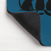Igitt Leute Lustige Katzen Schwarze Katzen Mousepad (Ecke)