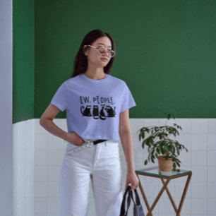 Igitt Leute Lustige Miauende Schwarze Katzen  T-Shirt
