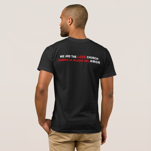 IGLESIA DEL AMOR T - SHIRT ESPANOL (Schwarz voll)