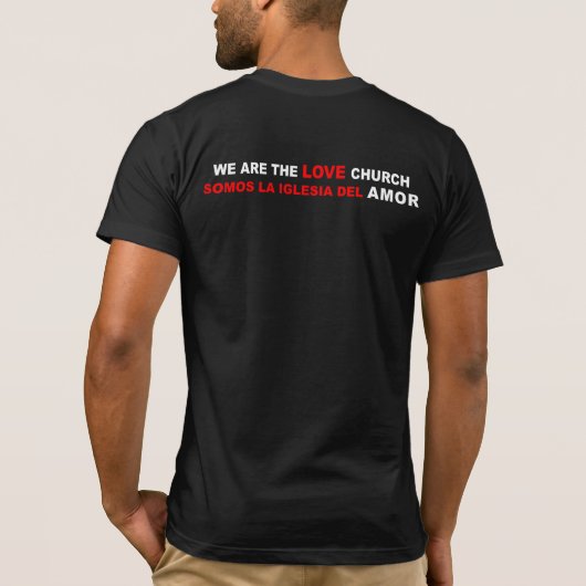 IGLESIA DEL AMOR T - SHIRT ESPANOL (Rückseite)