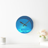 Igloo Room at Hotel de Glace, Quebec, Canada Runde Wanduhr (Zuhause)