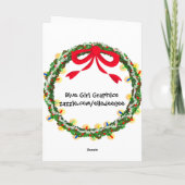 Iglu Christmas Feiertagskarte (Rückseite)