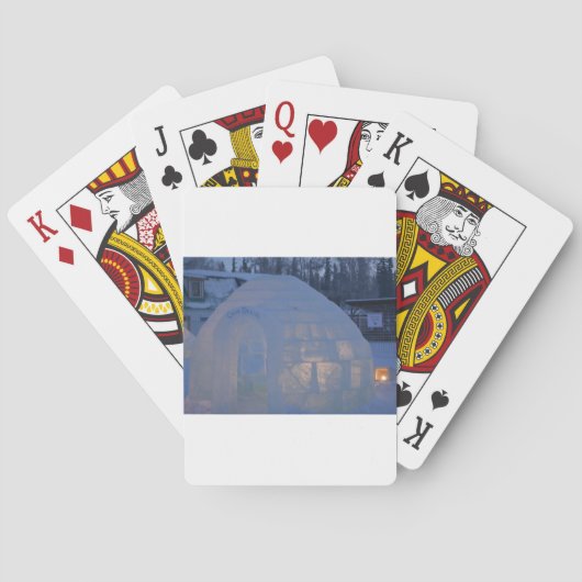 Iglu-Gebäudewasser-Kristallkompression Spielkarten (Rückseite)