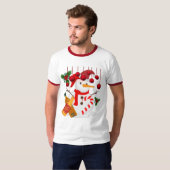 Iglu mit Bier - Funny Christmas Iglu Biergeschenk T-Shirt (Vorne ganz)