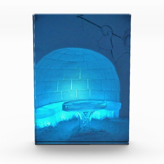Iglu Room im Hotel de Glace, Quebec, Kanada Fotoblock (Vorderseite)