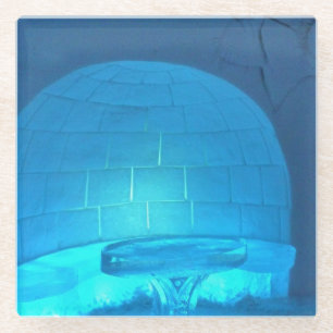 Iglu Room im Hotel de Glace, Quebec, Kanada Glasuntersetzer