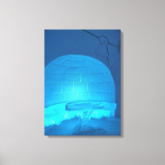 Iglu Room im Hotel de Glace, Quebec, Kanada Leinwanddruck (Vorderseite)