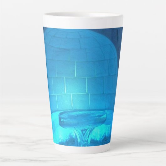 Iglu Room im Hotel de Glace, Quebec, Kanada Milchtasse (Vorderseite)