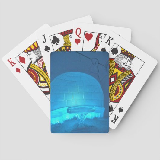 Iglu Room im Hotel de Glace, Quebec, Kanada Spielkarten (Rückseite)