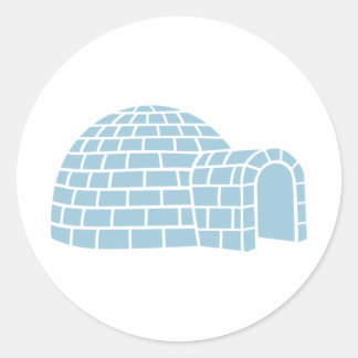 Iglu Runder Aufkleber