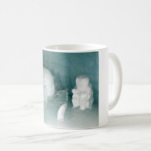 Iglu und Eskimo im Eis Kaffeetasse (VorderseiteRechts)