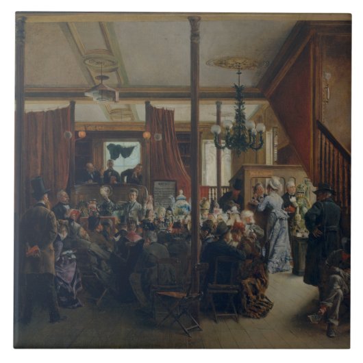 Ignacio de Leon y Escosura - Auktionsverkauf Fliese (Vorderseite)