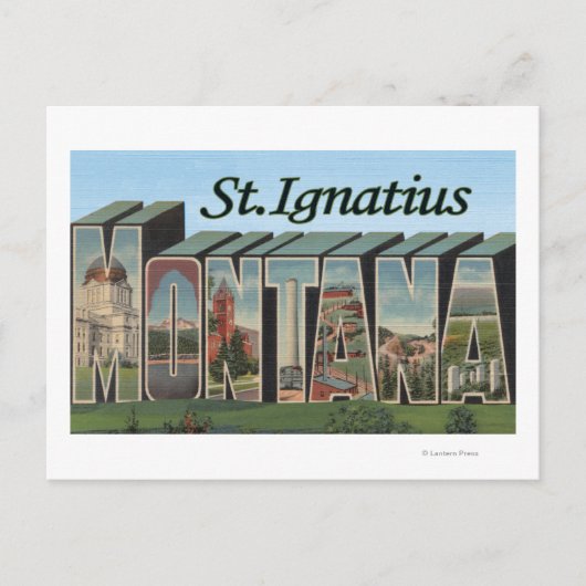 Ignatius, Montana Postkarte (Vorderseite)