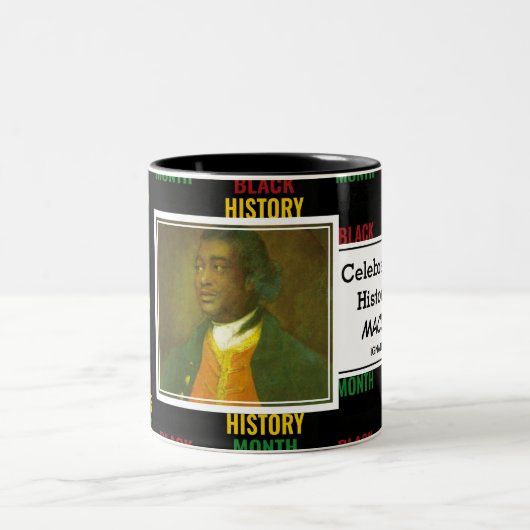 IGNATIUS SANCHO PERSONALISIERT | Black History Mon Zweifarbige Tasse (Mittel)