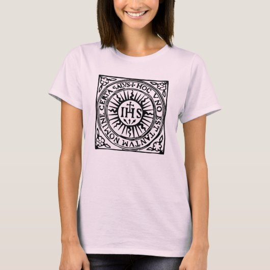 Ignatius von Loyola, T - Shirt Christogram (Vorderseite)