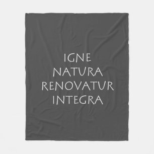Igne natura renoatur integra fleecedecke