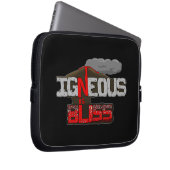 "Igneous is Bliss" Vulkanpun Laptopschutzhülle (Vorne Rechts)