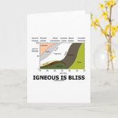 Igneous ist Bliss (Geologie Ignoranz ist Bliss) Karte (Gelbe Blume)