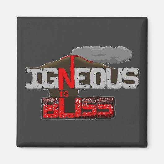 Igneous ist Bliss Volcanmagnet Magnet (Vorne)