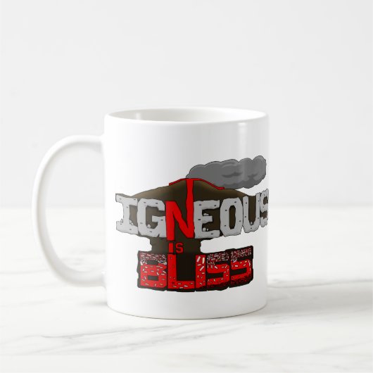 Igneous ist Glück Vulkan Tasse (Links)