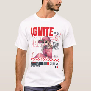 IGNITE Aura Locked - Anime Streetwear Poster Desig T-Shirt
