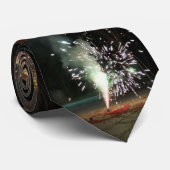 Ignite den Nachtfeuerwerk Necktie Krawatte (Gerollt)