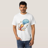 Ignite Your Potential Rocket Brain Motivational Gr T-Shirt (Vorne ganz)