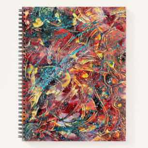 Ignition Studies Nr. 1 – Abstrakte Kunstspirale Notizblock