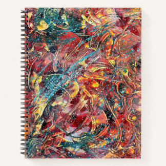 Ignition Studies Nr. 1 – Abstrakte Kunstspirale Notizblock