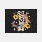 Ignorance Funny Retro Ironic Sarcastic Niedlich Me Fleecedecke (Vorderseite (Horizontal))
