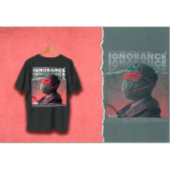 IGNORANCE verschleiert Gesicht Brutalismus Streetw T-Shirt