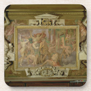 Ignoranz heraus jagen, Detail des dekorativen Getränkeuntersetzer