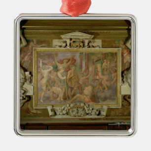 Ignoranz heraus jagen, Detail des dekorativen Silbernes Ornament