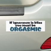 Ignoranz ist Bliss Autoaufkleber (Auf Auto)