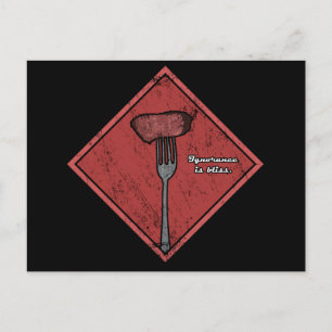 Ignoranz ist Bliss - Geek Biased Postkarte