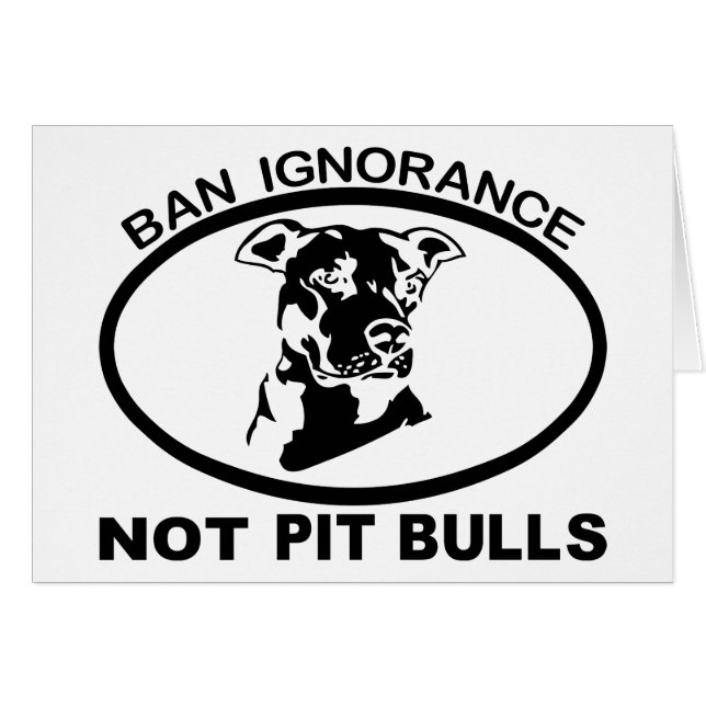 IGNORANZ NICHT PITBULL DES VERBOT-PITBULL (Vorderseite (Horizontal))