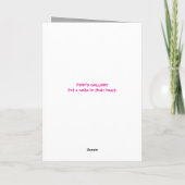 IGNORD, WENN SIE GEBURTSKARTE WÜNSCHEN DANKESKARTE (Rückseite)