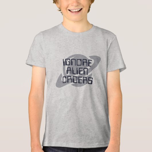 Ignore alien orders Tri-Blend shirt (Vorderseite)