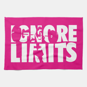 IGNORE LIMITS - Workout-Motivierenden für Frauen Handtuch